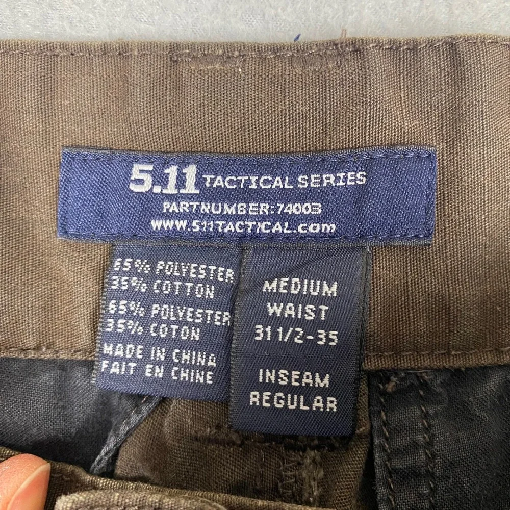 5.11 Tactical 74003 Relaxed Fit TDU Cargo Pant Mens Medium Regular Inseam Brown